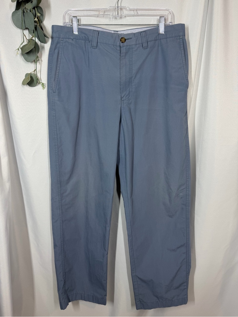 L.L. Bean | Men's Slacks Dress Pants Light Blue Natural Fit Size 34x29